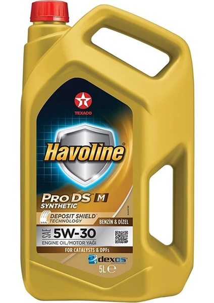 Havoline Prods M Sae 5W-30 Motor Yağı 5 Litre (Üretim Yılı: .2021)