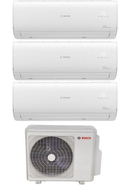 42000 BTU 1 Dış + 3 Iç Ünite 12000 + 18000 + 24000 BTU Multi Inverter Klima
