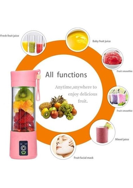 USB Şarj Edilebilir Taşınabilir Kolay Blender Mini Sıkacağı (Yurt Dışından)