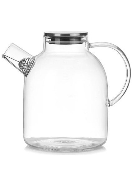 1800ML Su Sürahi Dayanıklı Şeffaf Cam Su Isıtıcısı (Yurt Dışından)