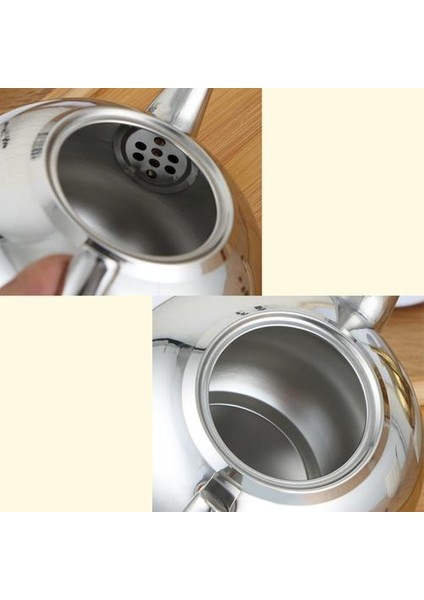 1.5l Paslanmaz Çelik Çaydanlık Altın Gümüş Uzun Ağız Su Isıtıcısı (Yurt Dışından)