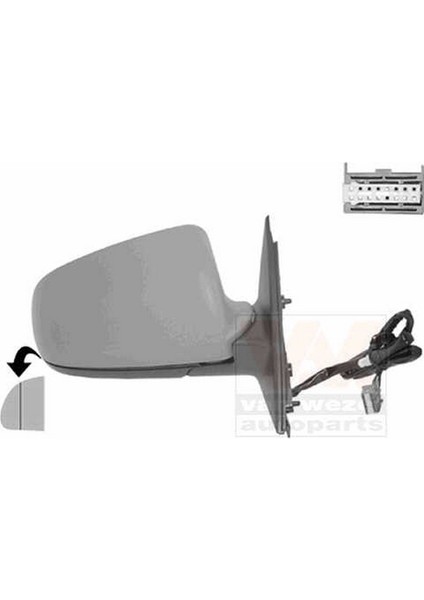 Volkswagen A3 A4 A6 2001 2004 Ayna Camı Sağ Vm 009GHR (Oem NO:8E0857536E)