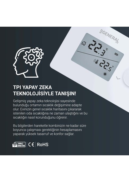 Mitra 260S Kablolu Dijital Oda Termostatı