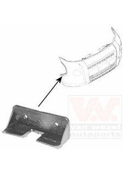 Bipper Nemo Fiorino 2008 Ön Tampon Bağlantı Braketi Sağ (Oem NO:7401PC)