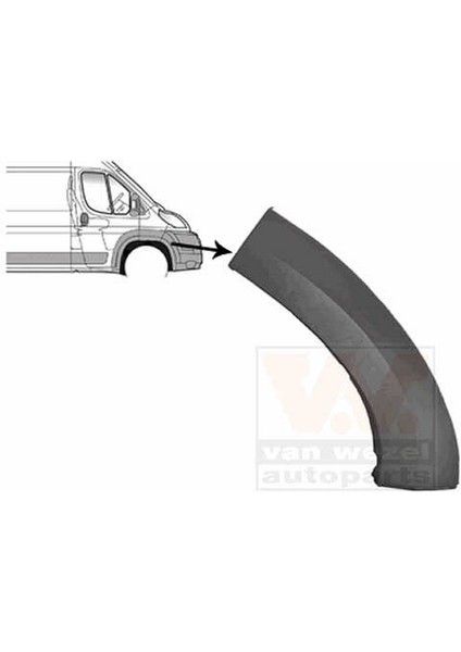 Fiat Ducato 2006 Ön Tampon Kaplama Sağ Ön Tampon Çıtası (Oem NO:735423190)