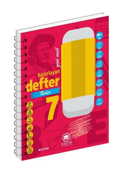 Çanta Yayınları 7.Sınıf Türkçe Okula Yardımcı Hazırlayan Defter