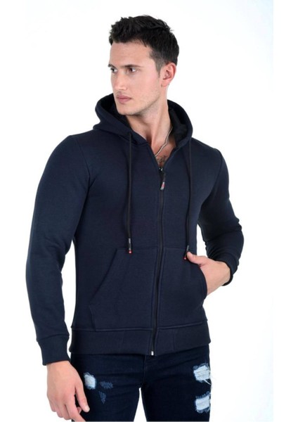 Kapüşonlu Fermuarlı Hoodie Içi Polarlı Kalın Sweathirt fiyatları