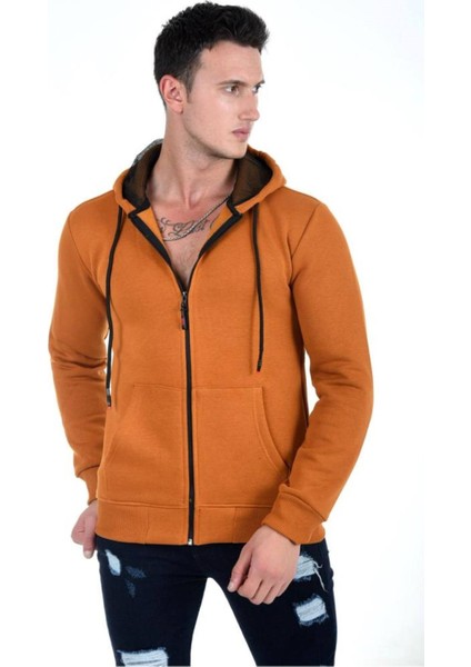 Kapüşonlu Fermuarlı Hoodie Içi Polarlı Kalın Sweathirt modelleri
