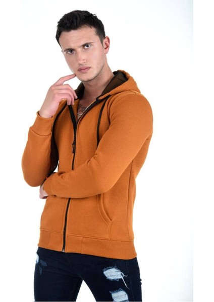 Kapüşonlu Fermuarlı Hoodie Içi Polarlı Kalın Sweathirt indirimleri