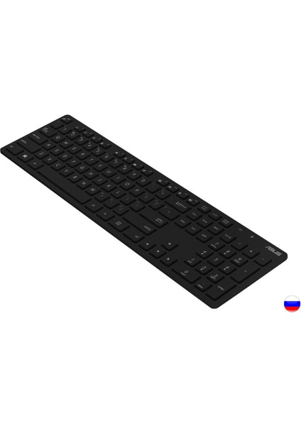 W5000 Rusça Kablosuz Klavye/mouse Set Siyah W5000-RUS-SYH