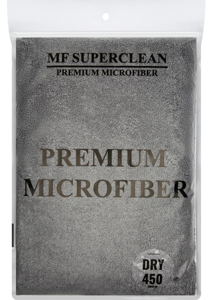 Superclean Mikrofiber Süper Lüks Oto  Kurulama Havlusu  450 Gsm  50 x 70 cm