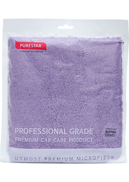 Superclean Mikrofiber Purestar Oto Cila Bezi  Mor 440 Gsm  40X40 cm