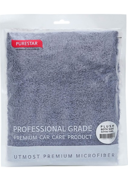 Superclean Mikrofiber Purestar Oto Cila Bezi Gri 470 Gsm 40X40 cm