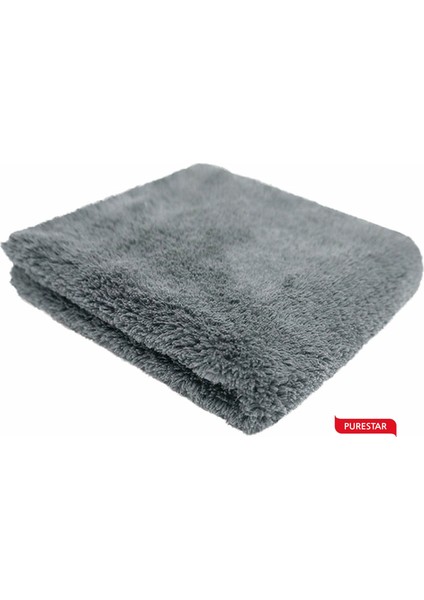 Superclean Mikrofiber Purestar Oto Cila Bezi Gri 470 Gsm 40X40 cm