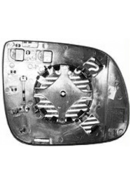 Q5 Q7 09 - 15) Elektrikli Ayna Camı 2008 - 2011 Kör Noktalı Sol Oem NO:8R0857535E