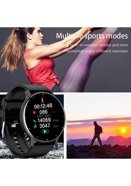 Spor Silikon Akıllı Izle Android Ios Su Geçirmez Spor Izci Için Bluetooth Elektronik Akıllı Saat (Yurt Dışından)