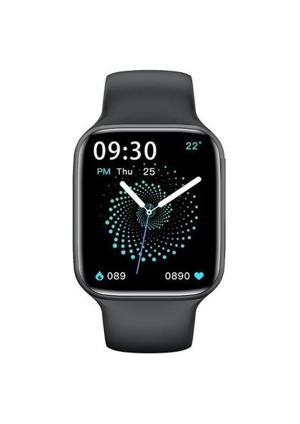 Siyah 1.75 Inç Hd Ekran 44MM Serisi 6 Bluetooth Çağrı Dıy Watchfaces Spor Akıllı Saat (Yurt Dışından)