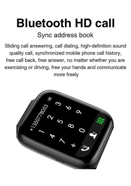 Siyah 1.75 Inç Hd Ekran 44MM Serisi 6 Bluetooth Çağrı Dıy Watchfaces Spor Akıllı Saat (Yurt Dışından) fırsatları
