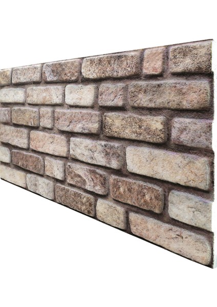 5 Adet (2,5m2) x Tuğla Desenli 3 Boyutlu Renkli Strafor Köpük Duvar Kaplama Paneli (BR-559)