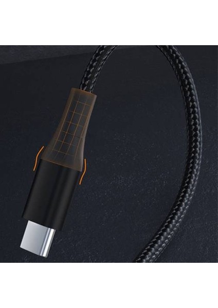 100W 5A Hızlı Şarj Type-C To Type-C 1 mt Kevlar Şarj Kablosu Huawei Samsug Xiaomi Şarj Kablo
