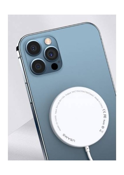 Ultra Ince Mıknatıslı 15W Kablosuz Şarj Wireless Şarj Iphone 12 Pro 11 Pro Kablosuz Şarj