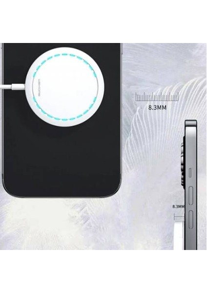 Ultra Ince Mıknatslı 15W Kablosuz Şarj Wireless Şarj Iphone Samsung Huawei Kablosuz Şarj
