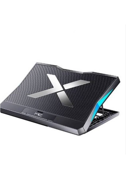 Ultra Sessiz 6 Fanlı Laptop Soğutucu Stand, LED Işıklı Gaming Laptop Soğutucu 6 Kademeli
