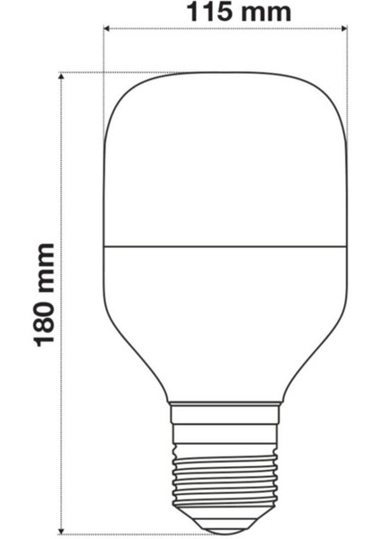 40W LED Torch Ampul