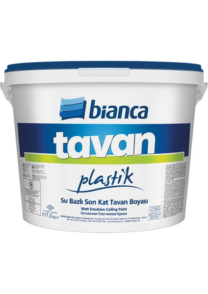 Tavan Boyası Plastik 17,5 kg