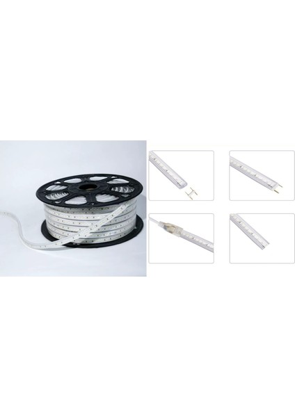 Hortum LED 220 Volt Su Geçirmez Fiş Dahil Metrede 120 LED 5 Metre