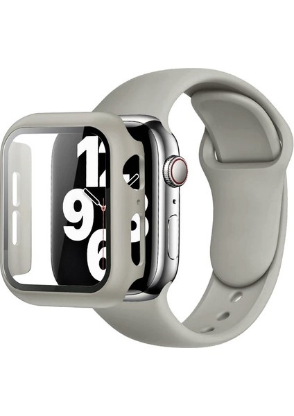 Apple Watch 2 3 4 5 6 Se (38 mm) Uyumlu Kılıf Kasa ve Ekran Koruyucu 360 Tam Koruma