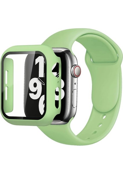 Apple Watch 7 (45 Mm) Uyumlu Nike Kılıf Kasa ve Ekran Koruyucu 360 Tam Koruma