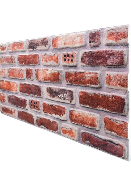 5 Adet (2,5m2) x Tuğla Desenli 3 Boyutlu Renkli Strafor Köpük Duvar Kaplama Paneli (BR-543)