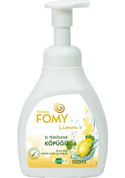 Limon Köpük Sabun El Yüz Vücut Temizlik Köpüğü 500 ml