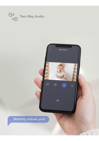 Bebek Telsizi - Ağlama Algılamalı, Kameralı ve Sesli 1080P