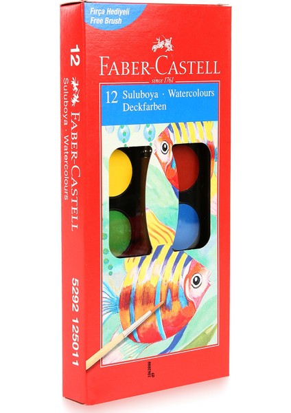 Faber-Castell Suluboya 12 Renk Küçük Boy