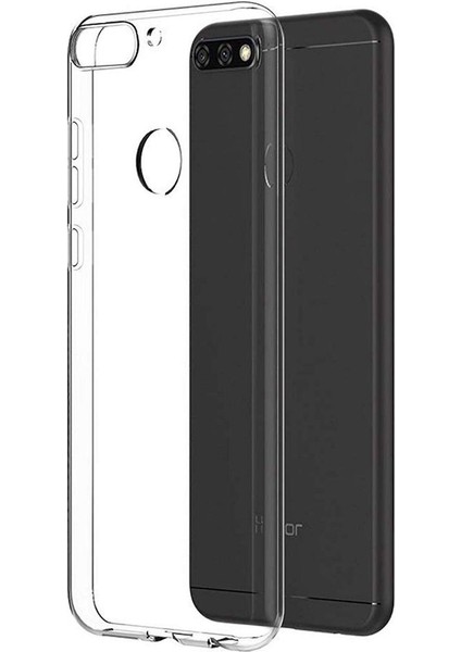 Huawei Y7 2018 Kılıf Şeffaf Silikon Kamera Korumalı 0,30 mm fırsatları