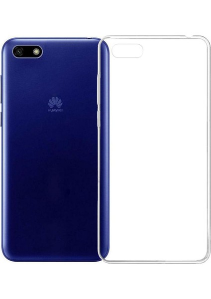 Huawei Y5 2018 Kılıf Şeffaf Silikon Kamera Korumalı 0,30 mm