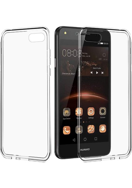 Huawei Y5 2018 Kılıf Şeffaf Silikon Kamera Korumalı 0,30 mm