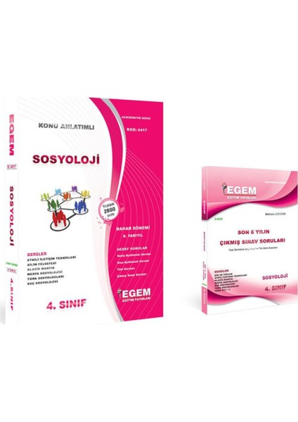 AÖF Sosyoloji Bölüm 4. Sınıf 8. Yarıyıl Bahar Dönemi Konu Anlatımlı Soru ve Cıkmİş Soru Set