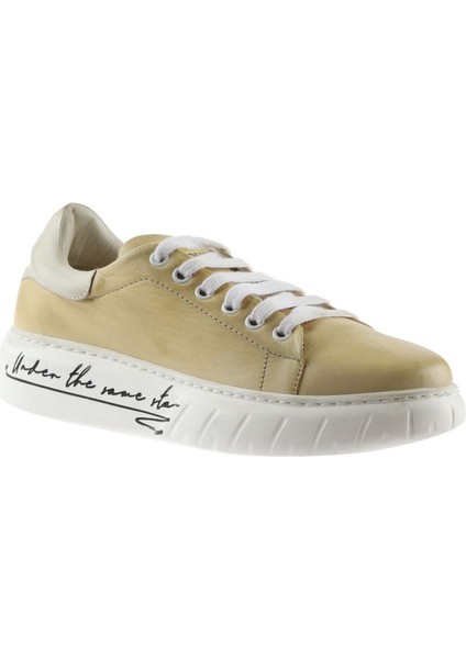 Sarı B78C01 Kadın Basklı Spor Ayakkabı fiyatları