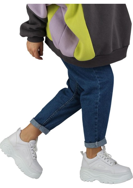 Beyaz Kalın Tabanlı Sneaker Günlük Spor Ayakkabı - Porto fiyatları