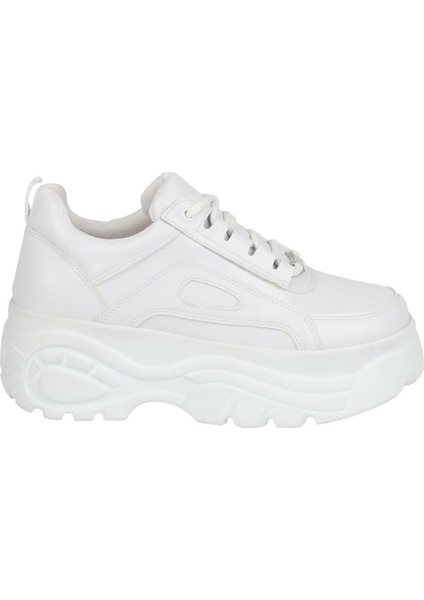 Beyaz Kalın Tabanlı Sneaker Günlük Spor Ayakkabı - Porto modelleri