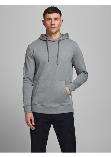 Kapüşonlu Gri Erkek Sweatshirt 12182537