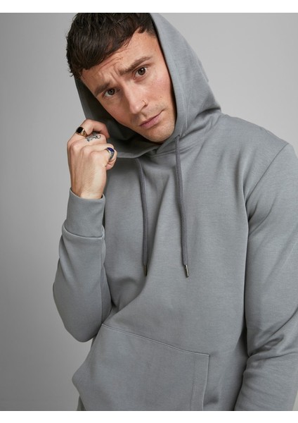 Kapüşonlu Gri Erkek Sweatshirt 12182537 fiyatları