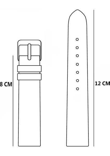 Bombeli Model Deri Saat Kordonu Kayışı