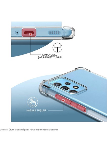 Apple iPhone 5se Kapak Köşe Korumalı Airbag Antishock Silikon Kılıf