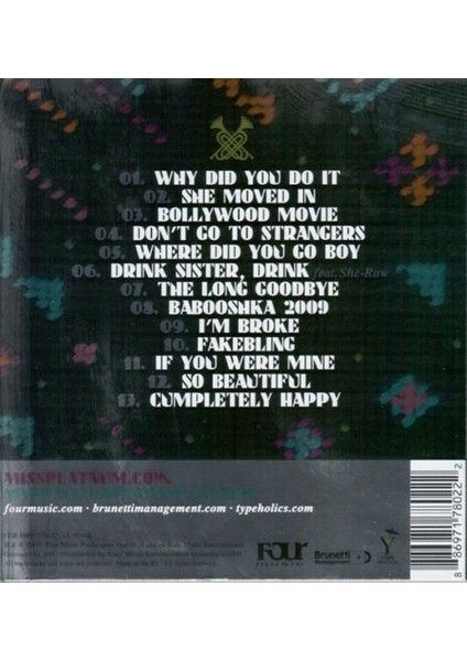 Miss Platnum – The Sweetest Hangover CD