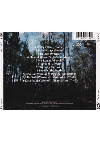 Oceania – Oceania CD