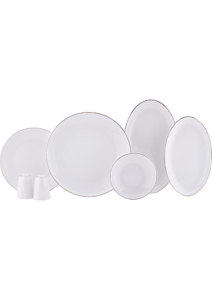 Veneta Collection 60 Parça Platin Yemek Takımı